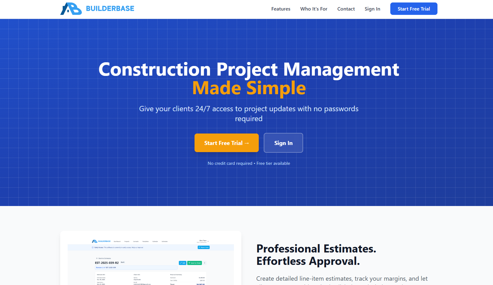 BuilderBase Website