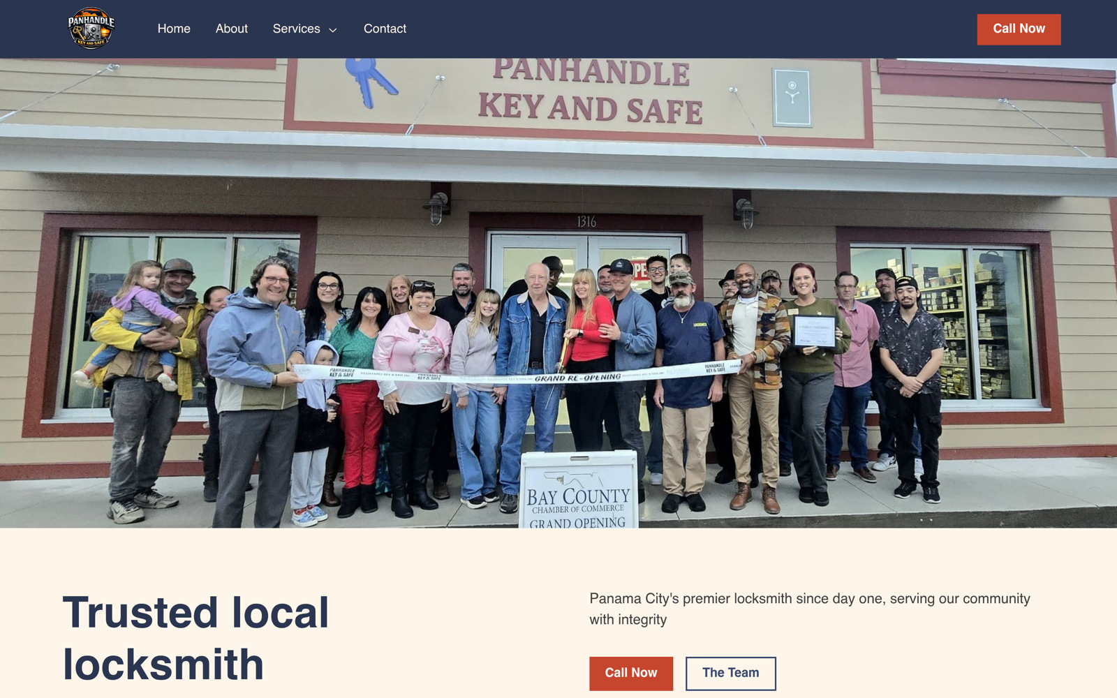 Panhandle Key & Safe Website